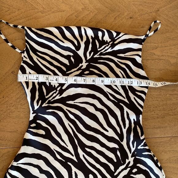 Urban Outfitters Mallory Zebra Mini Slip Dress Size XS - Picture 9 of 12